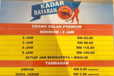 kolam pancing udang galah kg subang